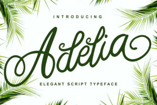 Adelia Font: Bold Script for Editorial Design