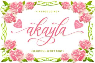 Akayla Font: Elegant Script for Handmade Labels