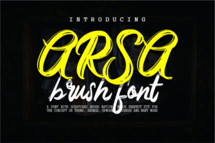 Arsa Font: Bold Brush Script for Handmade Labels