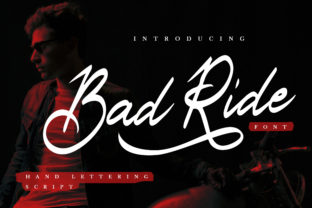 Bad Ride Font: Bold Handwritten Style for Craft Projects