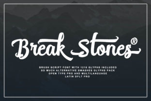Break Stones: A Playful Script Font for Your Brand