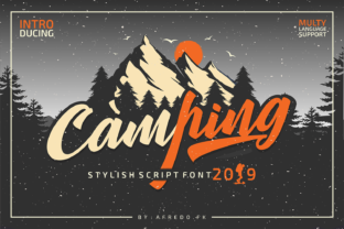 Camping Font: Bold Handwritten Type for Makers