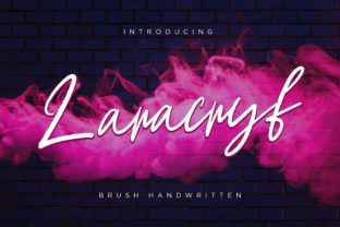 Laracryf Font: A Bold Handwritten Typeface for Editorial Design