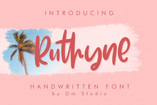 Ruthyne: A Handwritten Script Font for Modern Publishing
