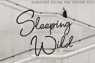 Sleeping Wild Font: Handwritten Charm for Web Design