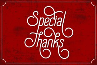 Special Thanks Font: Vintage Charm for Business Branding