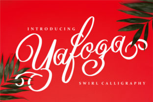 Yafoga Font: Modern Handwritten Charm for Makers
